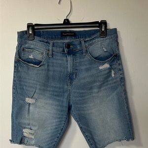 Aeropostale Light Blue Distressed Men's Denim Shorts